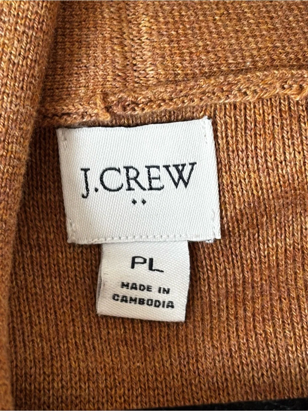 J.Crew Factory Chelsea Sweater Blazer Heather Caramel Size LP